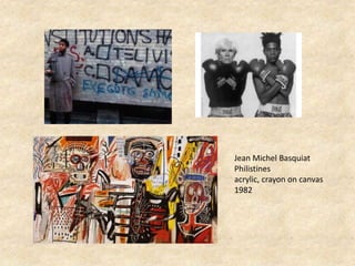 Jean Michel Basquiat
Philistines
acrylic, crayon on canvas
1982
 