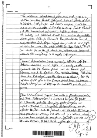 Post Modern Essays Top Level Responses