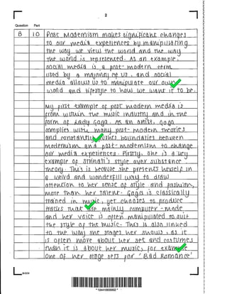 Post Modern Essays Top Level Responses