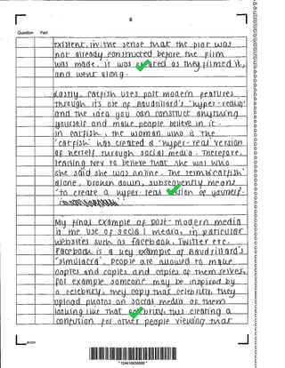 Post Modern Essays Top Level Responses