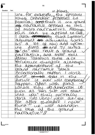 Post Modern Essays Top Level Responses