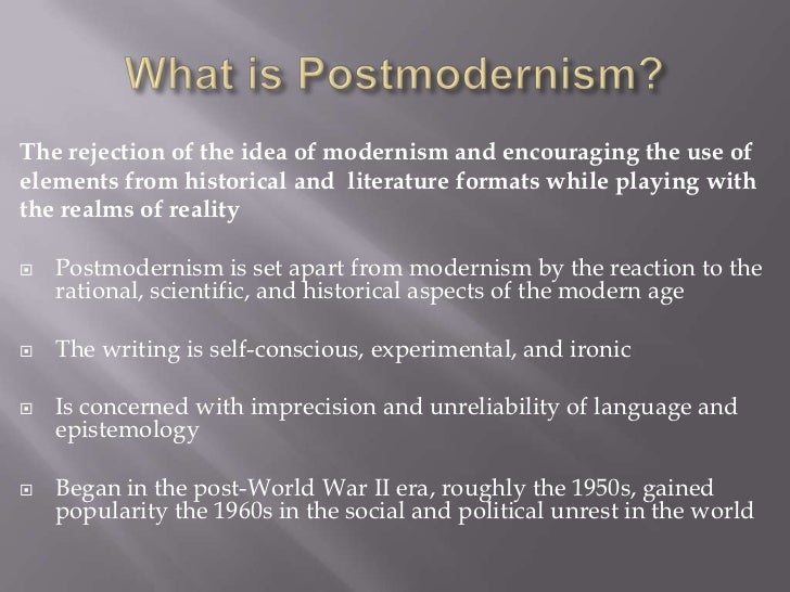 Postmodernism