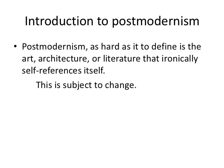 Postmodernism