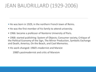 Postmodernism for the beginners and for the school of media | PPT