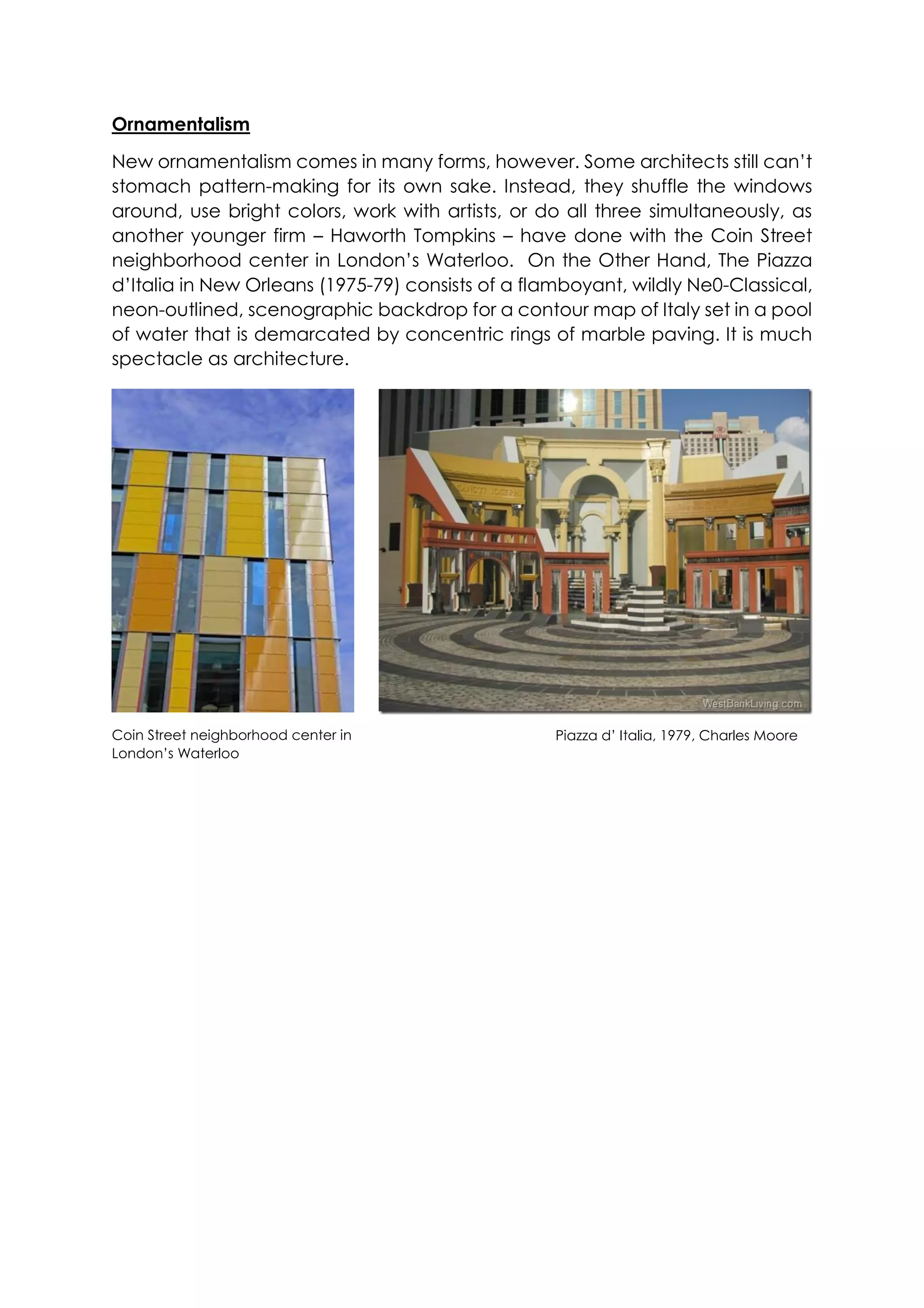 Post Modernism in Architecture | PDF