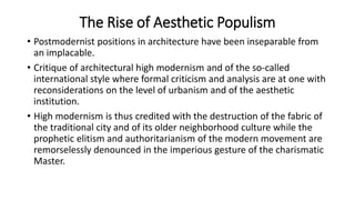 Postmodernism or the cultural logic of late capitalism | PPTX