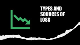 TYPES AND
SOURCES OF
LOSS
 