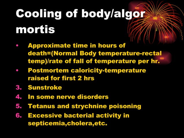 Postmortem changes PPT