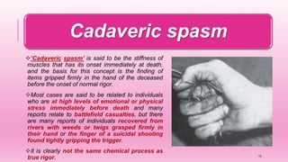 Cadaveric spasm
10
 