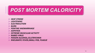POST MORTEM CALORICITY
16
 