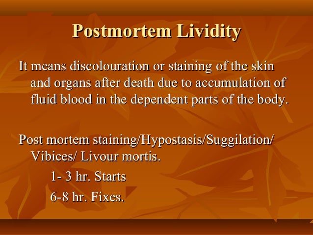Post Mortem Changes Notes By Dr Armaan Singh