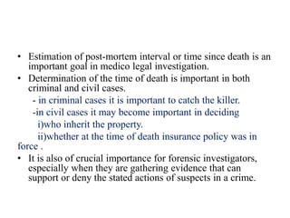 Post mortem interval | PPTX