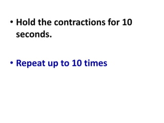 Repeating Contractions POST NATAL EXERCISE | PPTX