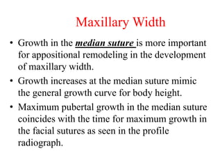 Axillary Growth Postnatal growth of maxilla | PPTX