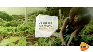 De stappen
van PostNL
in online food
 