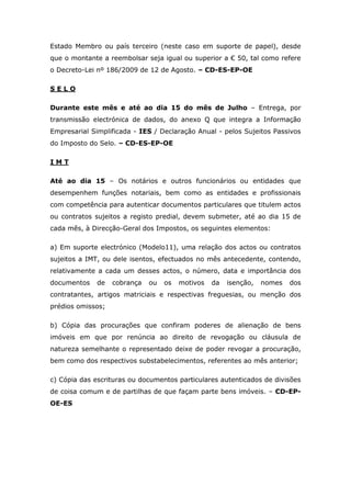 Obrigações Declarativas (Abril 2011)