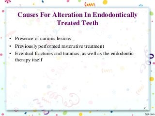 Post obturation restoration in primary teeth | PPTX