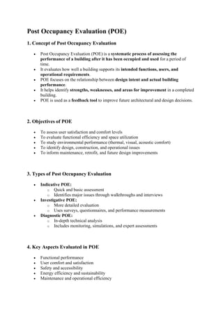 Post Occupancy Evaluation community centre | PDF