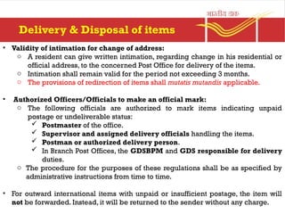 Post Office Regulations 2024-2025 Post office | PPTX