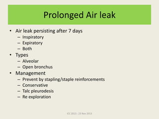 Post op care thoracic Surgery | PPTX