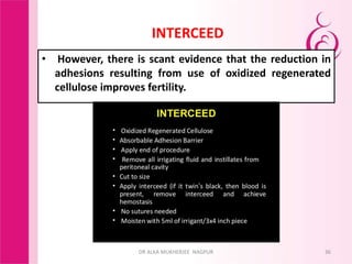 Postoperative adhesions by dr alka mukherjee nagpur m.s. | PPTX