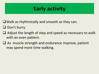Post operative ambulatory exercises | PPTX