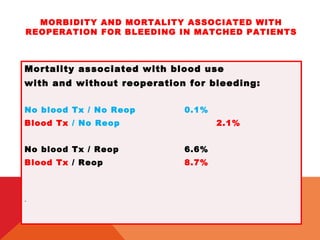 Postoperative bleeding & guidelines for transfusion | PPT