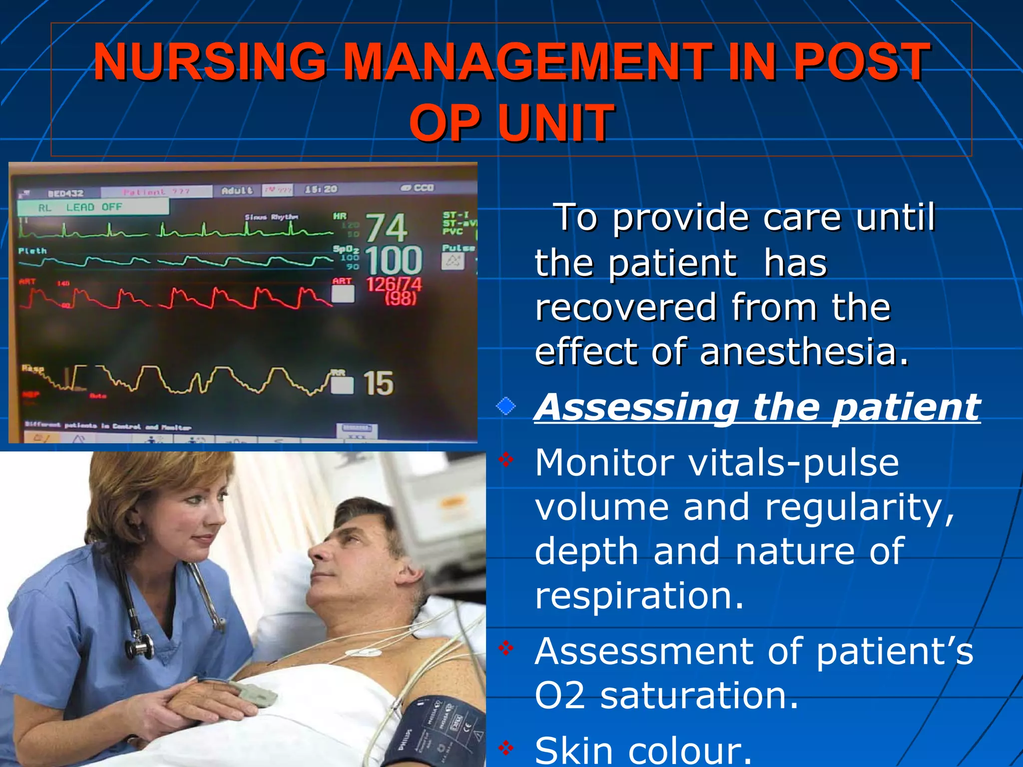 Post operative care | PPT