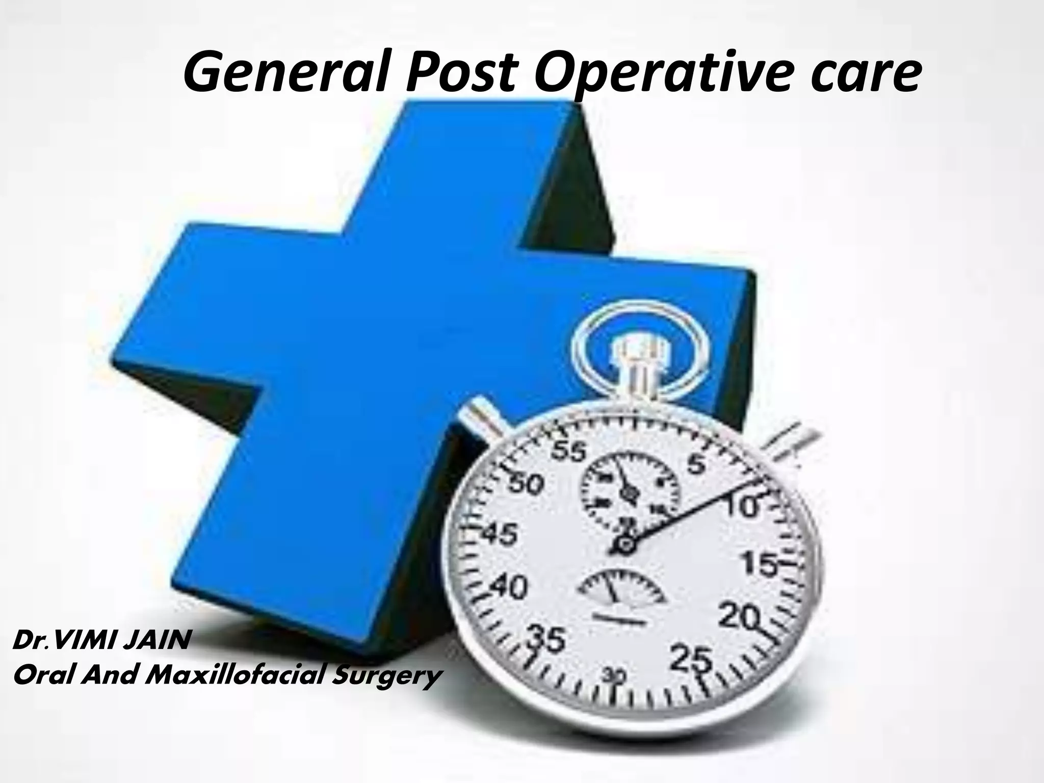 Post Operative Duration Icon general post operative care | PPTX