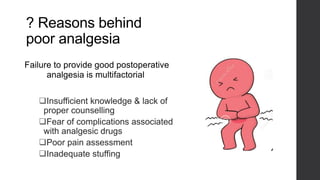 Postoperative pain management   