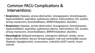 Last Algorithm Pacu Postoperative Recovery Room Care & Handover.pptx