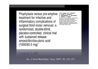 Aspectos clínicos del postoperatorio quirúrgico




              Int. J. Oral Maxillofac. Surg. 2007; 36: 321-327
 