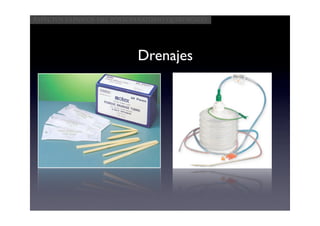 Aspectos clínicos del postoperatorio quirúrgico




                            Drenajes
 