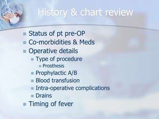 Post operative fever | PPTX