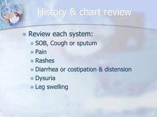 Post Operative Fever History Post operative fever | PPTX