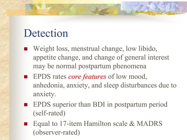 Post Partum Disorders [2001] | PPT