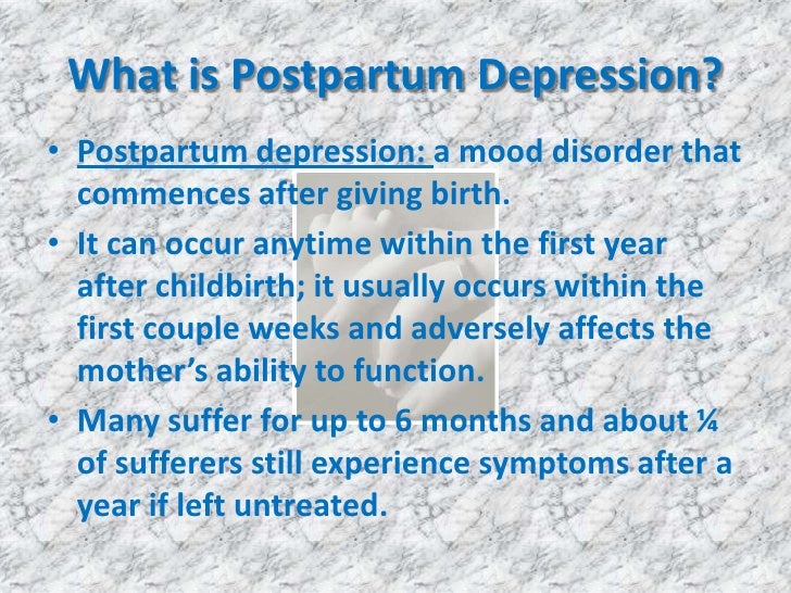 postpartum psychosis ppt presentation Postpartum psychosis.
