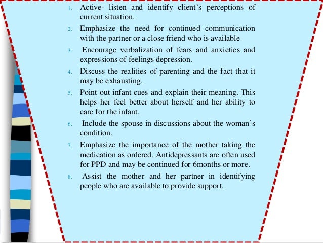 Post partum depression and anti depressants