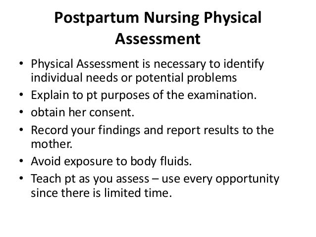 Postpartum Examination
