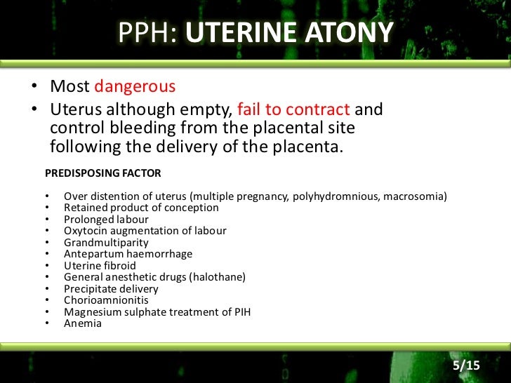 Postpartum haemorrhage