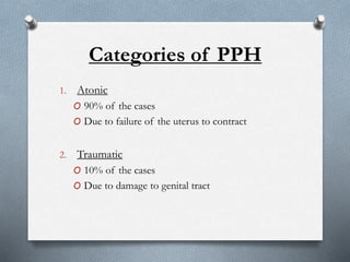 Postpartum Haemorrhage | PPTX