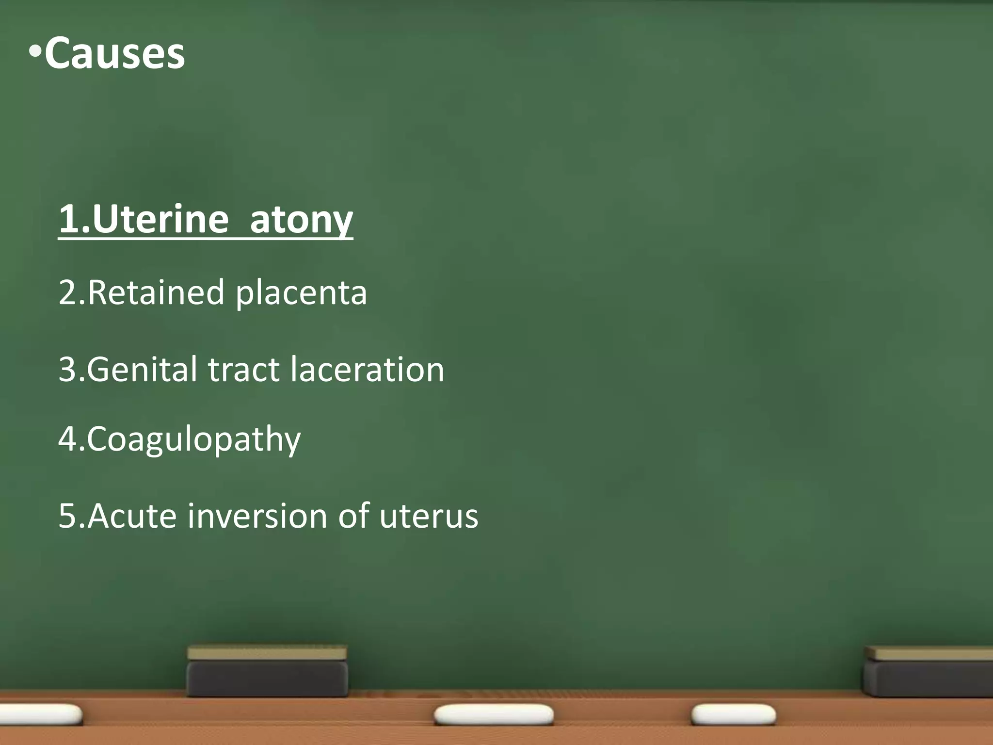 Postpartum Haemorrhage Pph Pptx