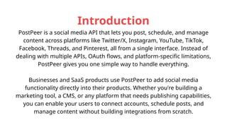 Social media posting API for cross-platform posting and scheduling ...