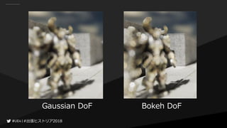 #出張ヒストリア2018#出張ヒストリア2018
Gaussian DoF Bokeh DoF
 