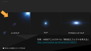#出張ヒストリア2018#出張ヒストリア2018
引用：WEBアニメスタイル「第5回エフェクトを考える」
http://animestyle.jp/2016/03/07/9837/
 