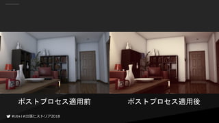 #出張ヒストリア2018#出張ヒストリア2018
ポストプロセス適用前 ポストプロセス適用後
 