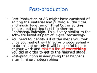 Post production | PPTX