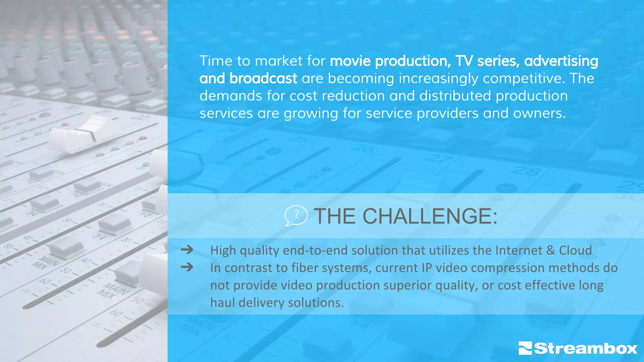 Streambox Post Production Solutions | PDF