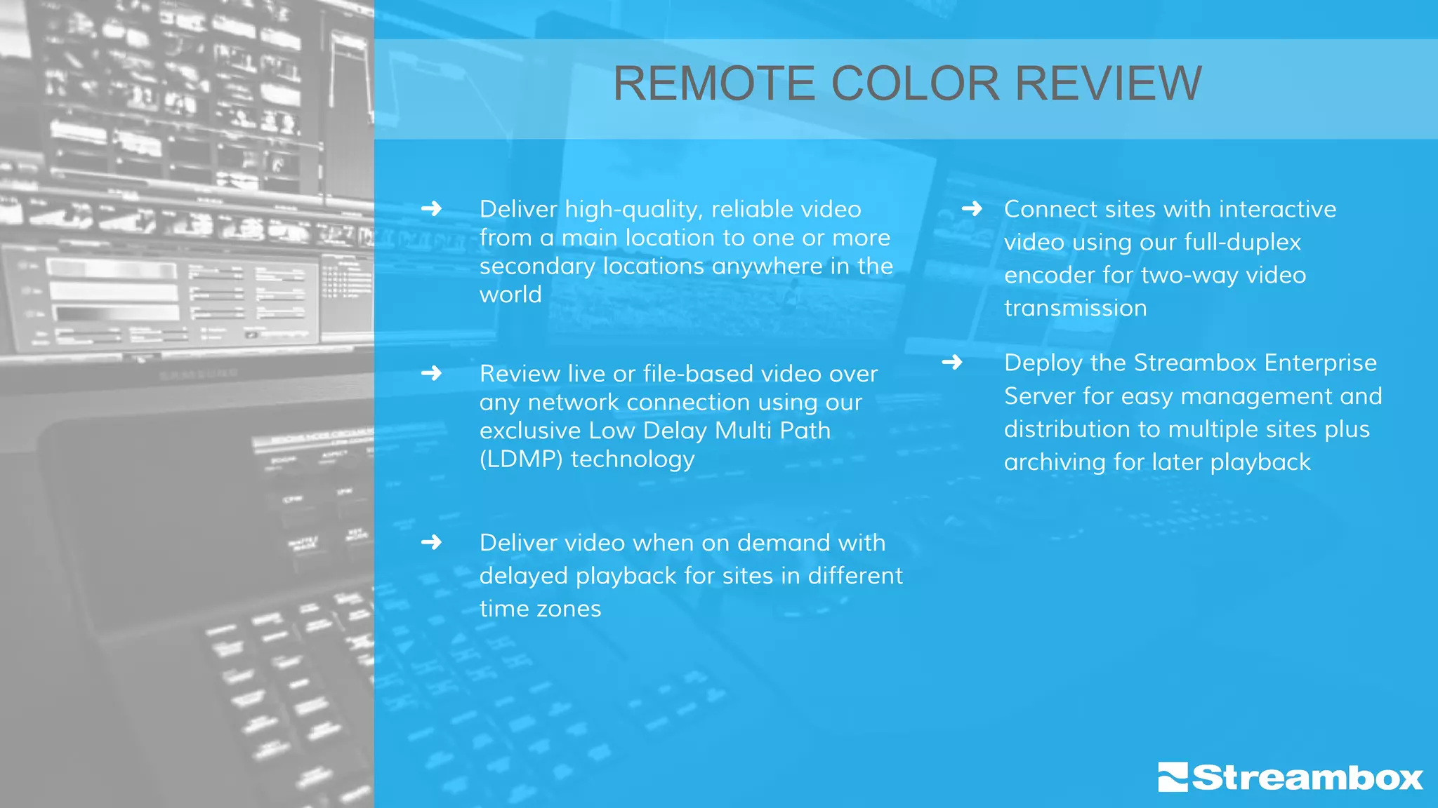 Streambox Post Production Solutions | PDF