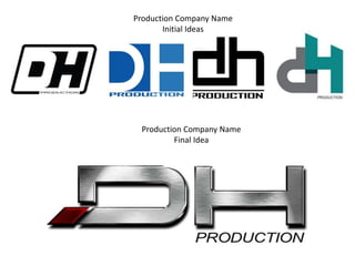 Production Company Name
Initial Ideas
Production Company Name
Final Idea
 